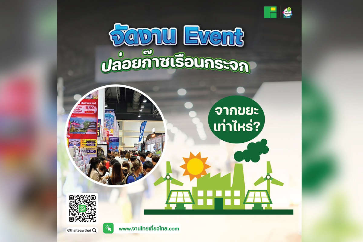 จัดงาน Event ปล่อยก๊าซเรือนกระจกจากขยะเท่าไหร่?